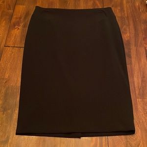 White House Black Market Black Pencil Skirt with Stitch Detail